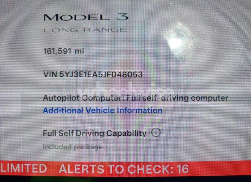 Photo 16 of 2018 Tesla Model 3 LONG RANGE/MID RANGE (VIN 5YJ3E1EA5JF048053)