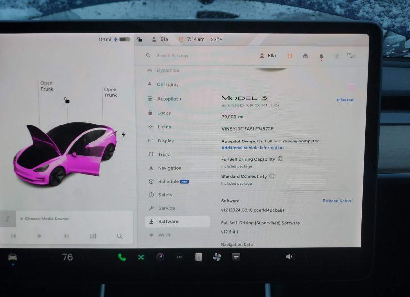 Photo 7 of 2020 Tesla Model 3 STANDARD RANGE PLUS REAR-WHEEL DRIVE/STANDARD RANGE REAR-WHEEL DRIVE (VIN 5YJ3E1EA5LF745726)