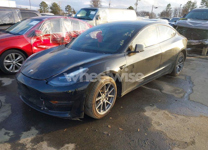 Photo 2 of 2021 Tesla Model 3 STANDARD RANGE PLUS REAR-WHEEL DRIVE (VIN 5YJ3E1EA5MF031614)