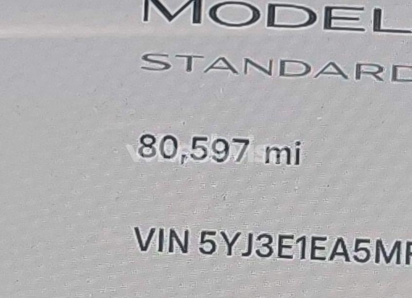 Photo 15 of 2021 Tesla Model 3 STANDARD RANGE PLUS REAR-WHEEL DRIVE (VIN 5YJ3E1EA5MF082417)