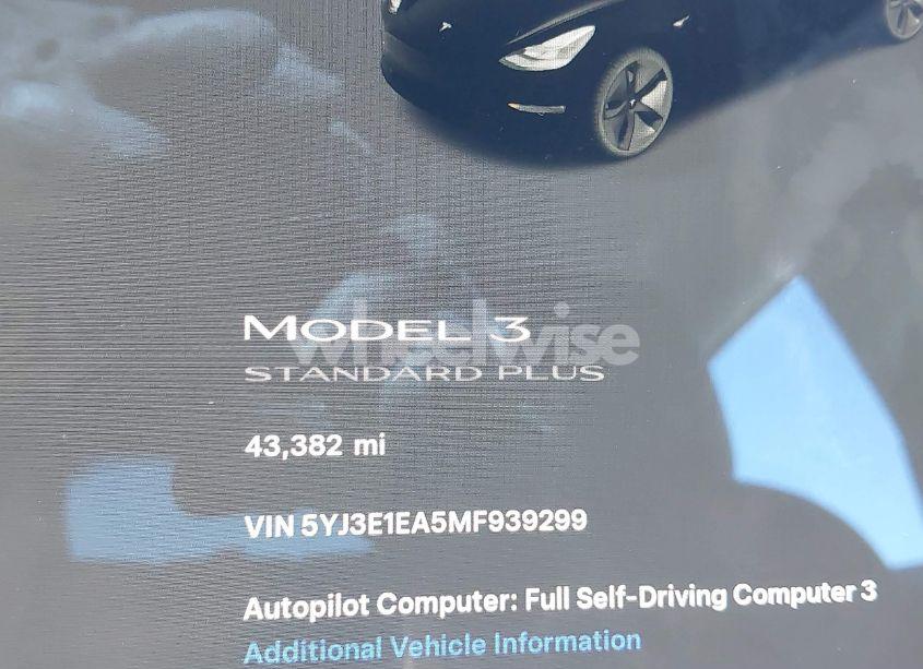 Photo 15 of 2021 Tesla Model 3 STANDARD RANGE PLUS REAR-WHEEL DRIVE (VIN 5YJ3E1EA5MF939299)