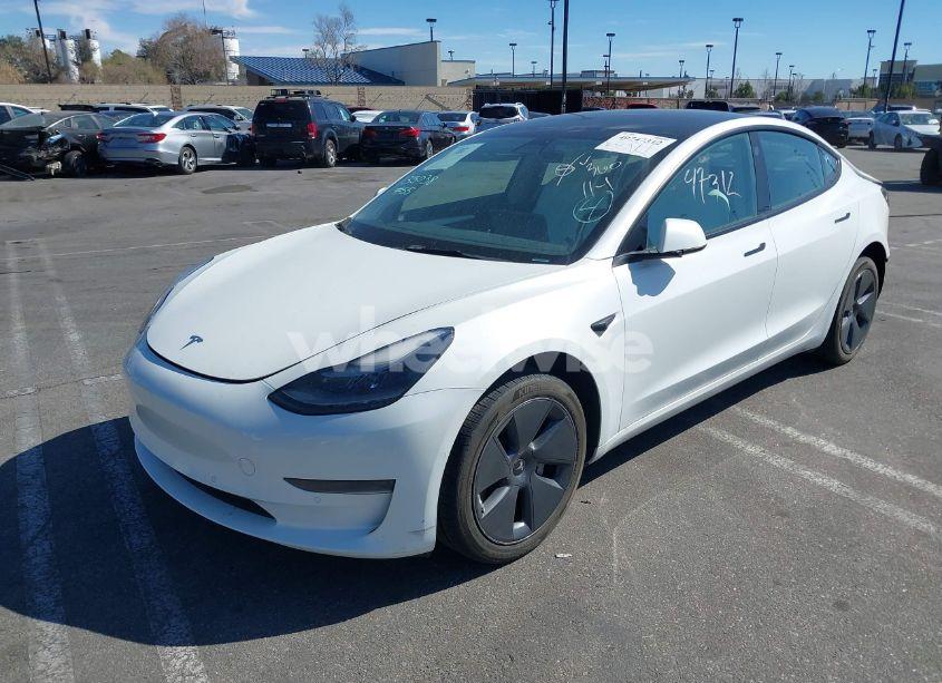 Photo 2 of 2022 Tesla Model 3 REAR-WHEEL DRIVE (VIN 5YJ3E1EA5NF248033)