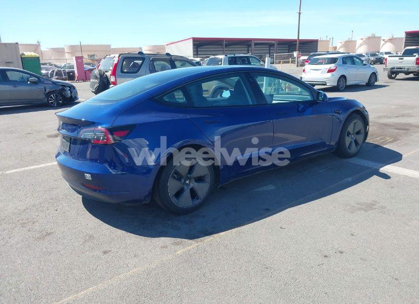 Photo 4 of 2022 Tesla Model 3 REAR-WHEEL DRIVE (VIN 5YJ3E1EA5NF333616)