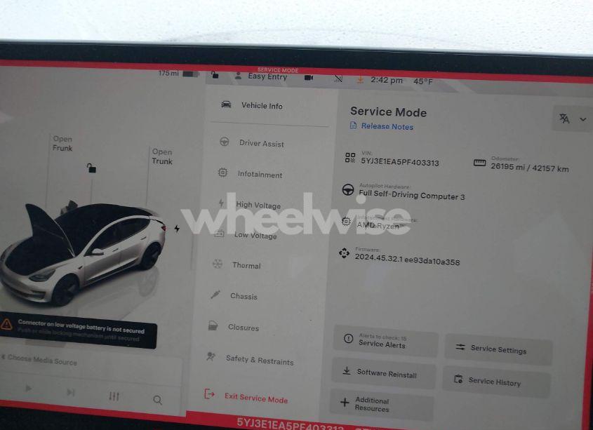 Photo 7 of 2023 Tesla Model 3 REAR-WHEEL DRIVE (VIN 5YJ3E1EA5PF403313)