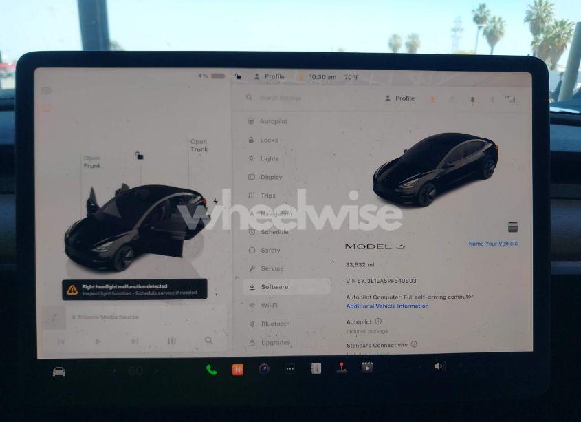 Photo 7 of 2023 Tesla Model 3 REAR-WHEEL DRIVE (VIN 5YJ3E1EA5PF540803)