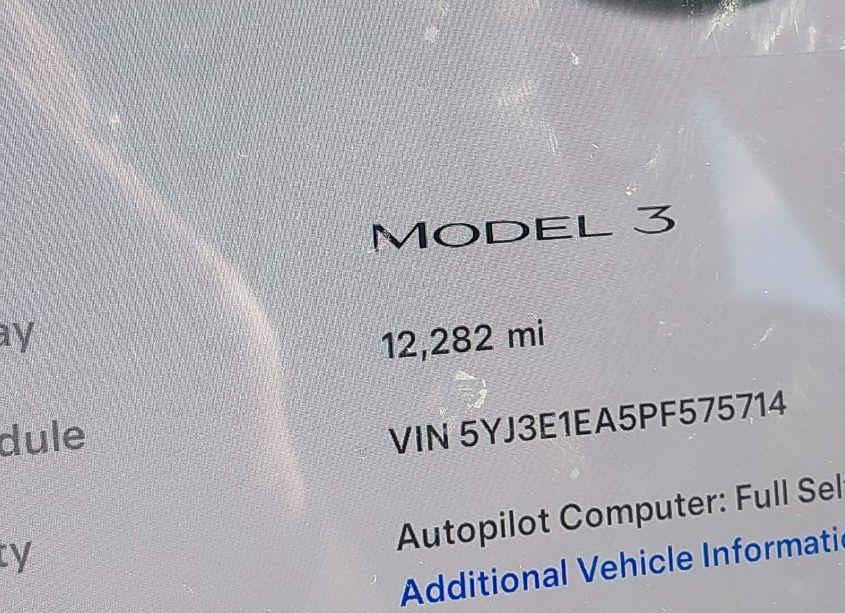 Photo 16 of 2023 Tesla Model 3 REAR-WHEEL DRIVE (VIN 5YJ3E1EA5PF575714)