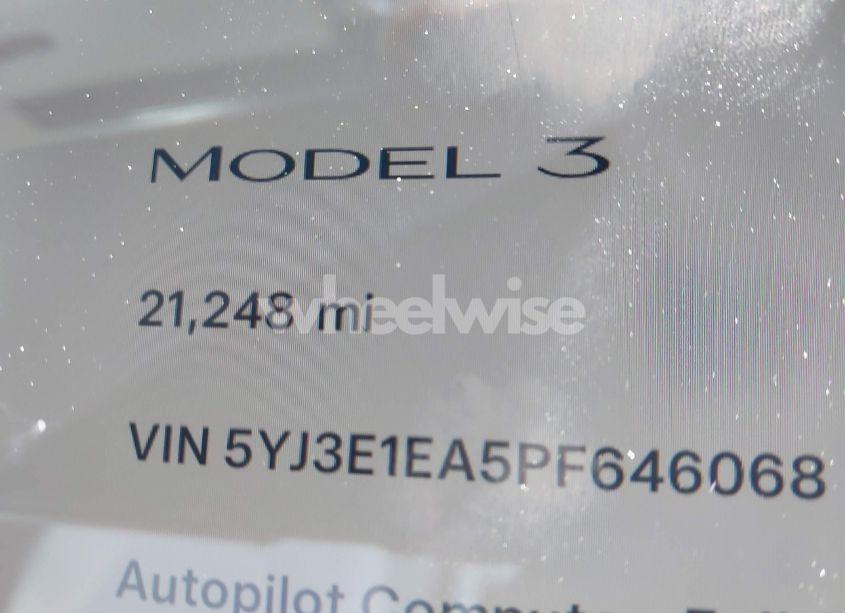Photo 14 of 2023 Tesla Model 3 REAR-WHEEL DRIVE (VIN 5YJ3E1EA5PF646068)