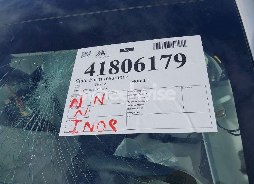 Photo 18 of 2023 Tesla Model 3 REAR-WHEEL DRIVE (VIN 5YJ3E1EA5PF646068)