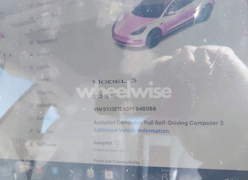 Photo 7 of 2023 Tesla Model 3 REAR-WHEEL DRIVE (VIN 5YJ3E1EA5PF646068)