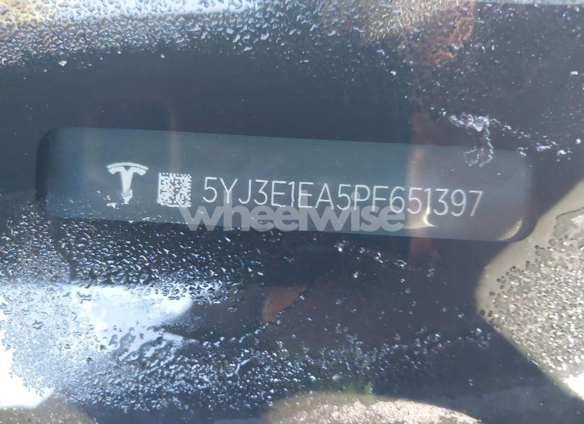 Photo 9 of 2023 Tesla Model 3 REAR-WHEEL DRIVE (VIN 5YJ3E1EA5PF651397)