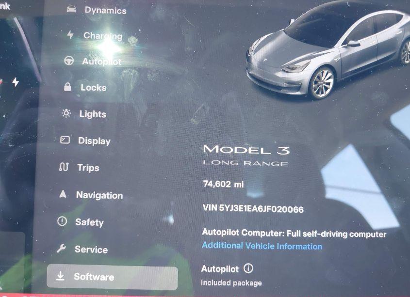 Photo 14 of 2018 Tesla Model 3 LONG RANGE/MID RANGE (VIN 5YJ3E1EA6JF020066)