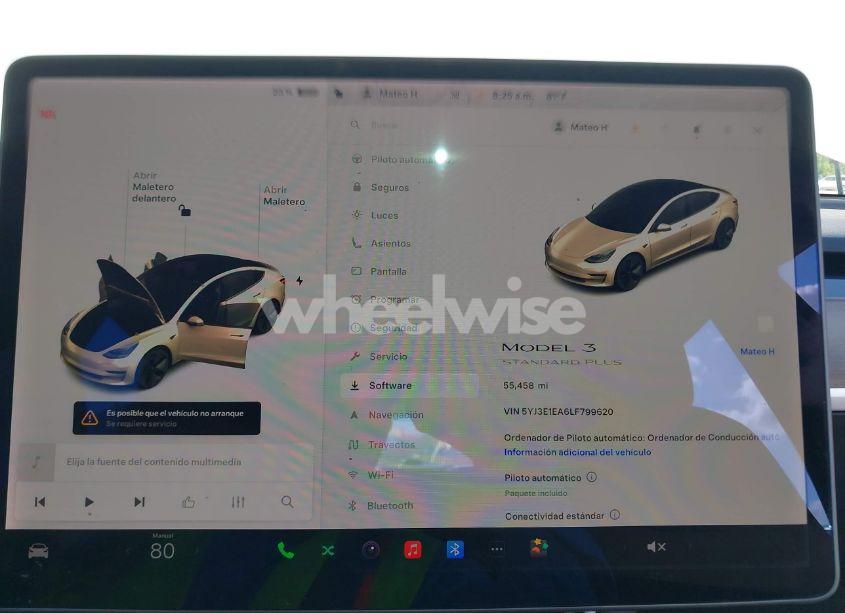 Photo 7 of 2020 Tesla Model 3 STANDARD RANGE PLUS REAR-WHEEL DRIVE/STANDARD RANGE REAR-WHEEL DRIVE (VIN 5YJ3E1EA6LF799620)