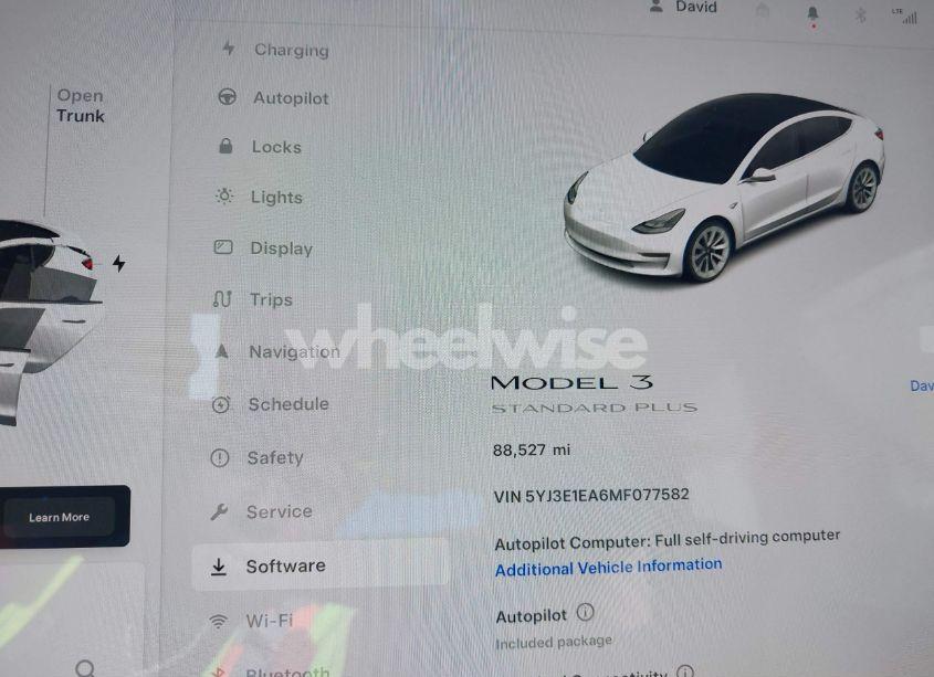 Photo 7 of 2021 Tesla Model 3 STANDARD RANGE PLUS REAR-WHEEL DRIVE (VIN 5YJ3E1EA6MF077582)