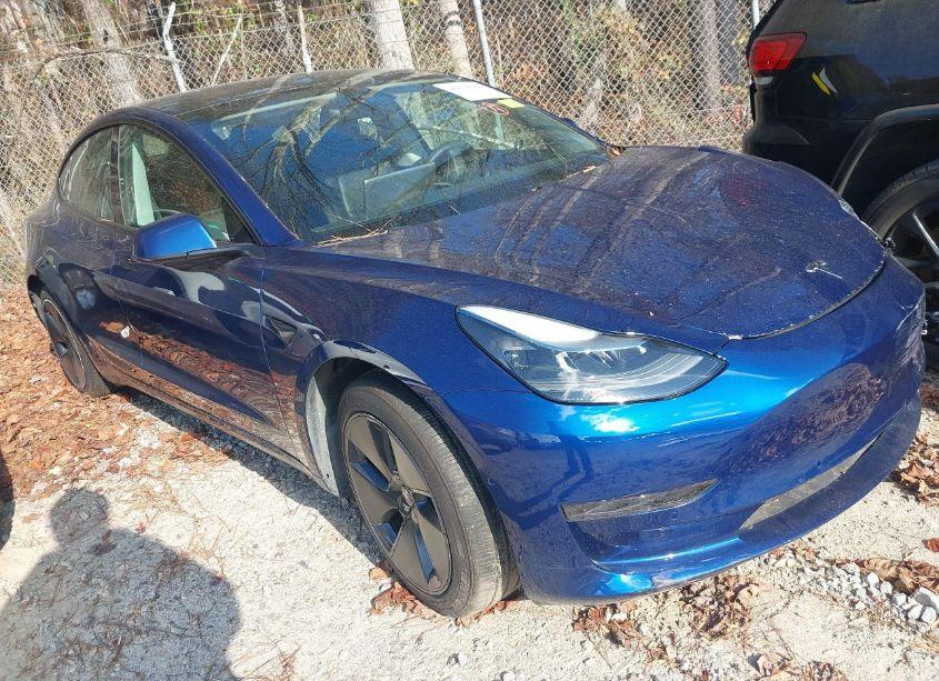 2021 Tesla Model 3 STANDARD RANGE PLUS REAR-WHEEL DRIVE (VIN 5YJ3E1EA6MF992111) main photo