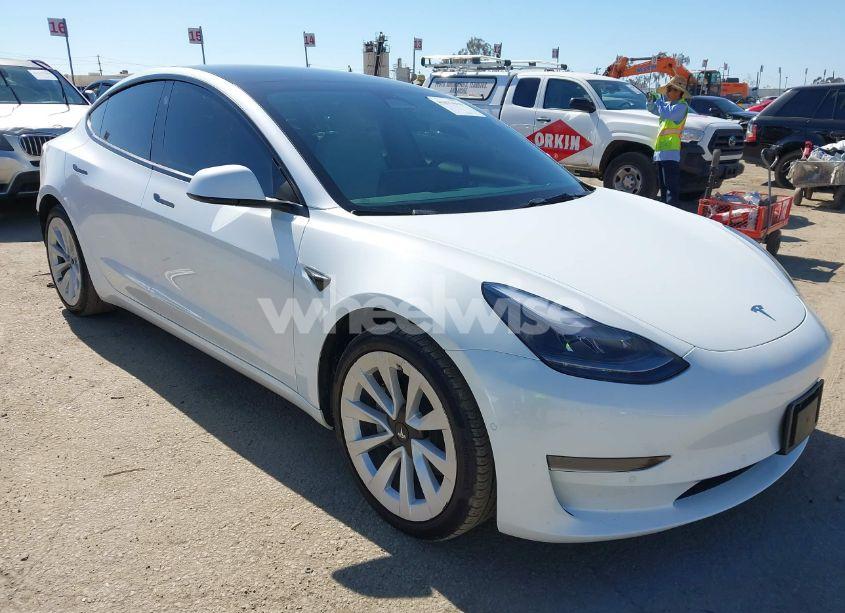 2022 Tesla Model 3 REAR-WHEEL DRIVE (VIN 5YJ3E1EA6NF130895) main photo