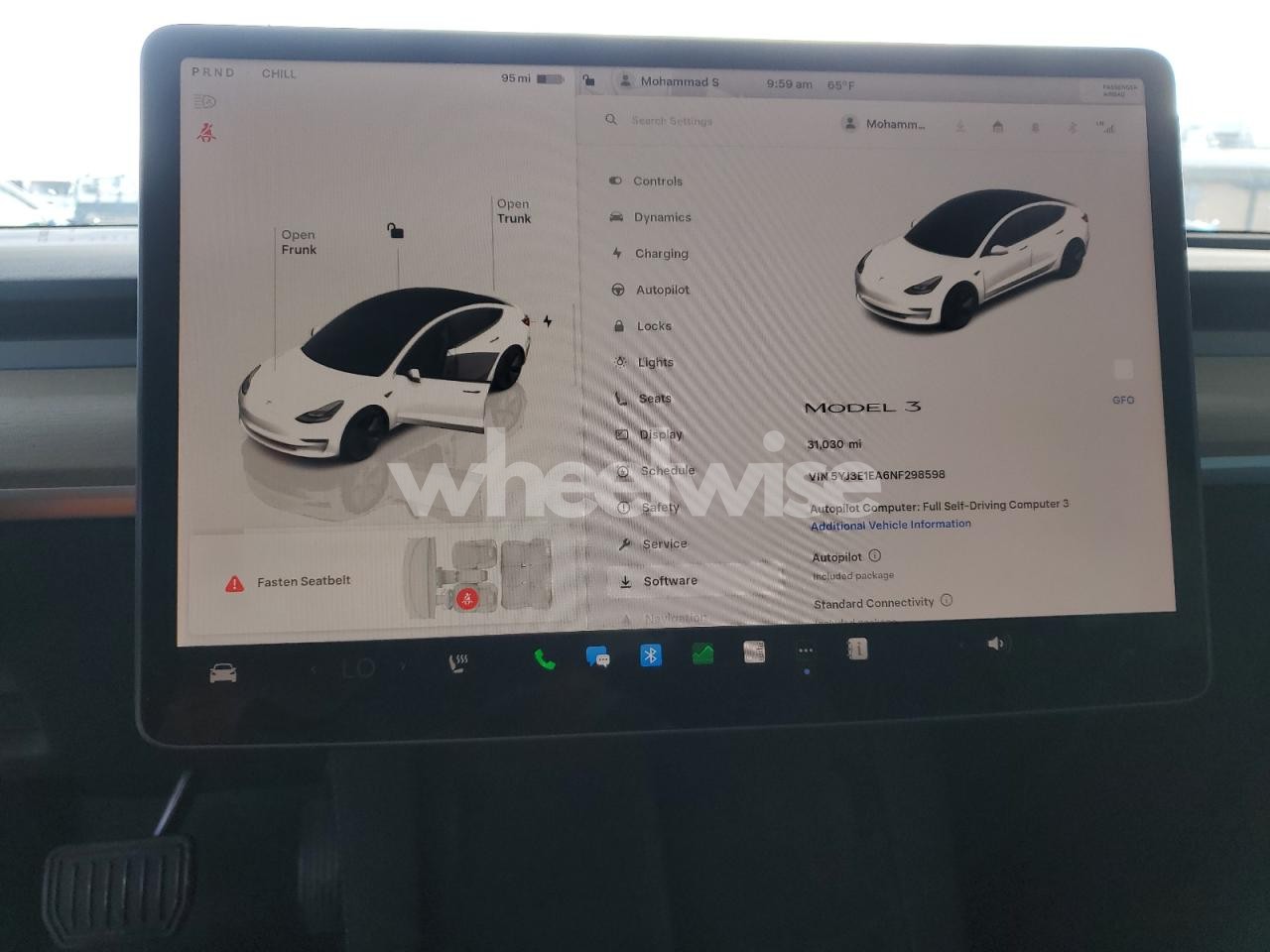 Photo 9 of 2022 TESLA MODEL 3 (VIN 5YJ3E1EA6NF298598)