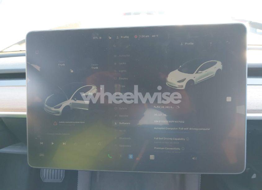 Photo 18 of 2023 Tesla Model 3 REAR-WHEEL DRIVE (VIN 5YJ3E1EA6PF407502)
