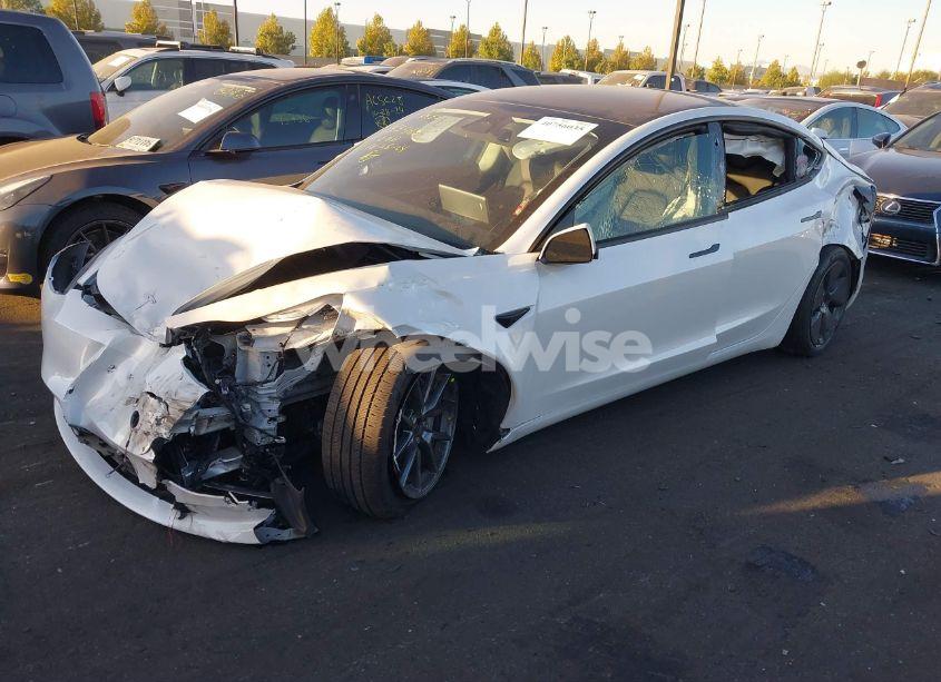 Photo 2 of 2023 Tesla Model 3 REAR-WHEEL DRIVE (VIN 5YJ3E1EA6PF407502)