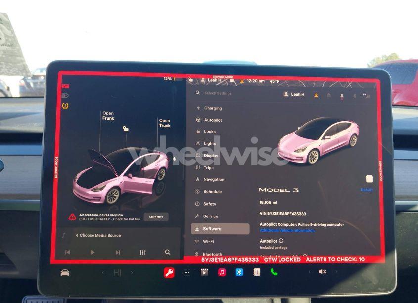 Photo 19 of 2023 Tesla Model 3 REAR-WHEEL DRIVE (VIN 5YJ3E1EA6PF435333)