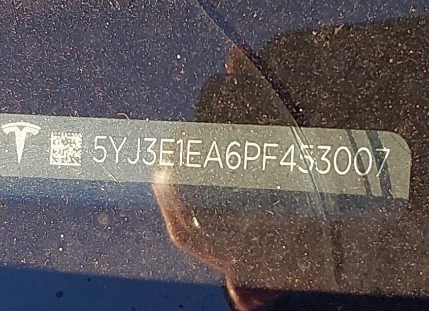 Photo 9 of 2023 Tesla Model 3 REAR-WHEEL DRIVE (VIN 5YJ3E1EA6PF453007)