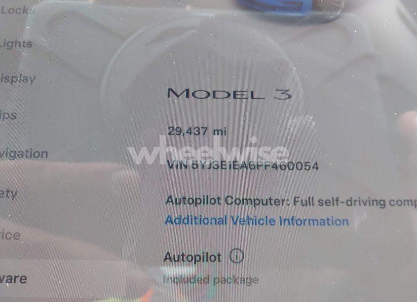 Photo 12 of 2023 Tesla Model 3 REAR-WHEEL DRIVE (VIN 5YJ3E1EA6PF460054)