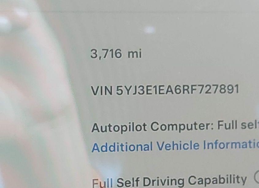 Photo 16 of 2024 Tesla Model 3 REAR-WHEEL DRIVE (VIN 5YJ3E1EA6RF727891)