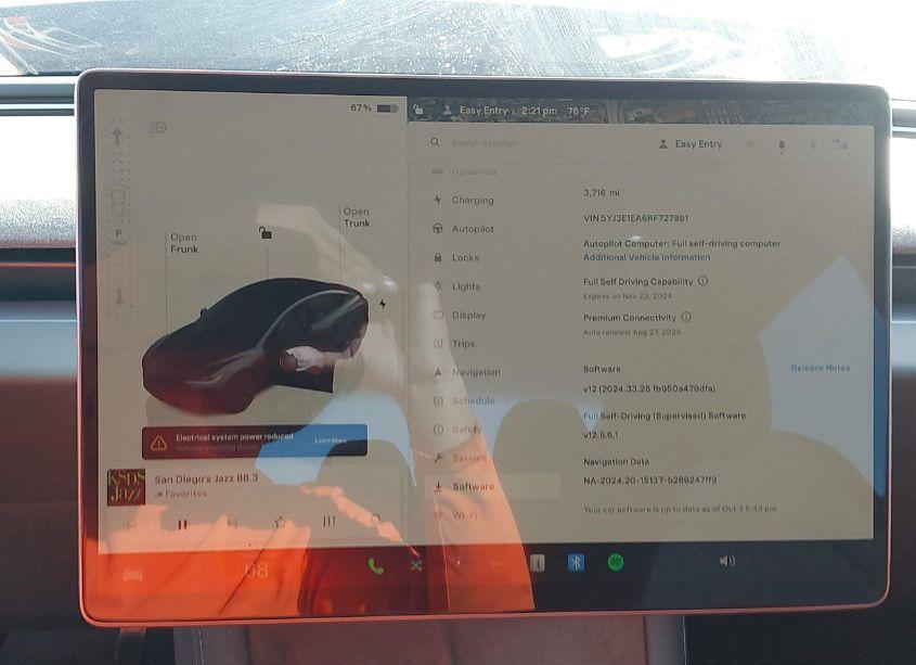 Photo 7 of 2024 Tesla Model 3 REAR-WHEEL DRIVE (VIN 5YJ3E1EA6RF727891)