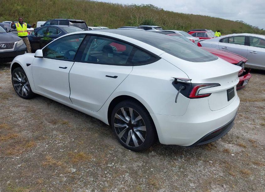 Photo 3 of 2024 Tesla Model 3 REAR-WHEEL DRIVE (VIN 5YJ3E1EA6RF751009)