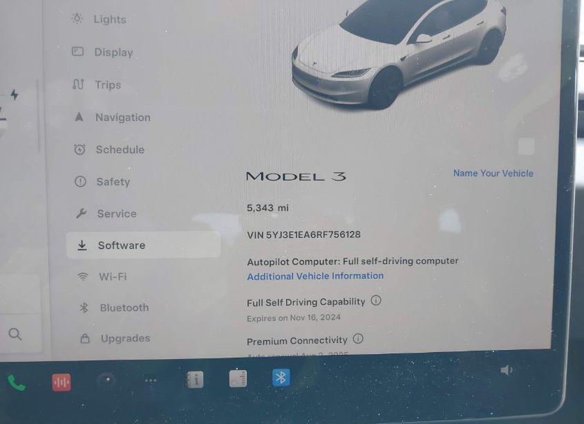 Photo 7 of 2024 Tesla Model 3 REAR-WHEEL DRIVE (VIN 5YJ3E1EA6RF756128)