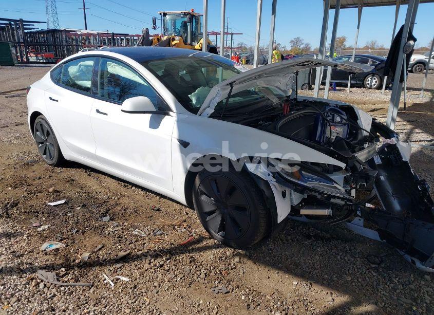 2024 Tesla Model 3 REAR-WHEEL DRIVE (VIN 5YJ3E1EA6RF842734) main photo
