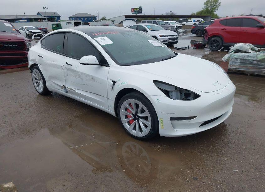 2021 Tesla Model 3 STANDARD RANGE PLUS REAR-WHEEL DRIVE (VIN 5YJ3E1EA7MF096643) main photo