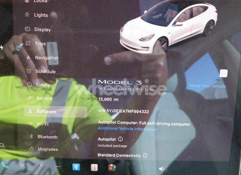 Photo 16 of 2021 Tesla Model 3 STANDARD RANGE PLUS REAR-WHEEL DRIVE (VIN 5YJ3E1EA7MF994322)