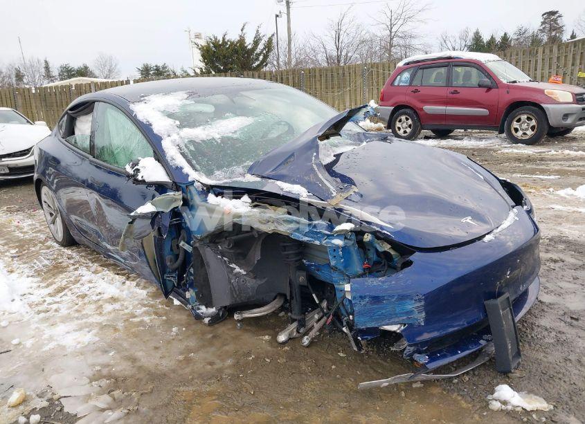2022 Tesla Model 3 REAR-WHEEL DRIVE (VIN 5YJ3E1EA7NF289117) main photo
