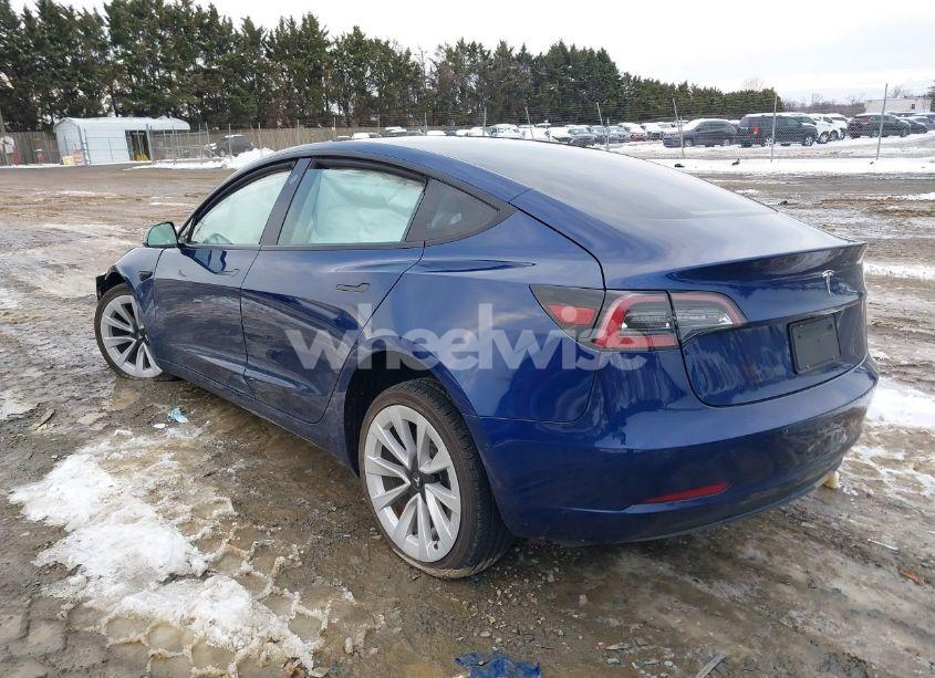 Photo 3 of 2022 Tesla Model 3 REAR-WHEEL DRIVE (VIN 5YJ3E1EA7NF289117)