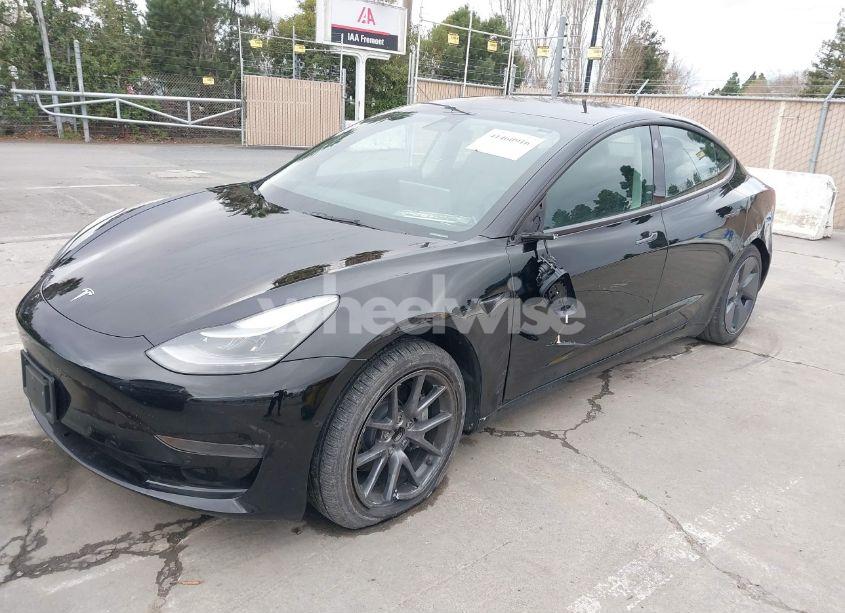 Photo 2 of 2022 Tesla Model 3 REAR-WHEEL DRIVE (VIN 5YJ3E1EA7NF316039)