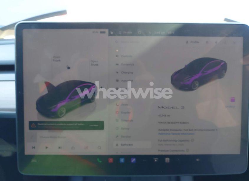 Photo 7 of 2023 Tesla Model 3 REAR-WHEEL DRIVE (VIN 5YJ3E1EA7PF446874)