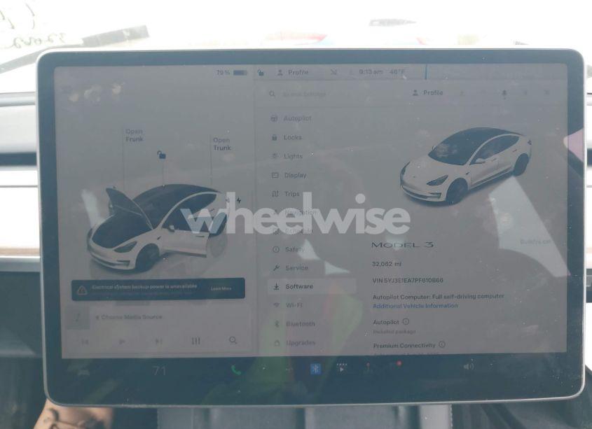 Photo 17 of 2023 Tesla Model 3 REAR-WHEEL DRIVE (VIN 5YJ3E1EA7PF610866)