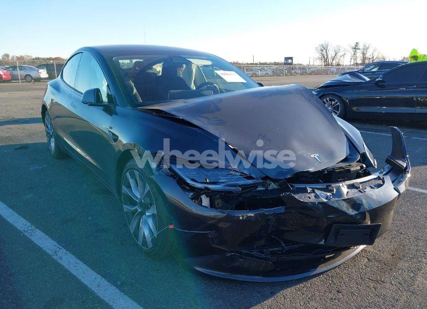 2024 Tesla Model 3 REAR-WHEEL DRIVE (VIN 5YJ3E1EA7RF853483) main photo