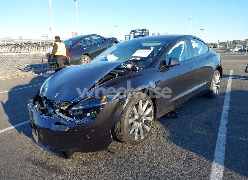 Photo 2 of 2024 Tesla Model 3 REAR-WHEEL DRIVE (VIN 5YJ3E1EA7RF853483)