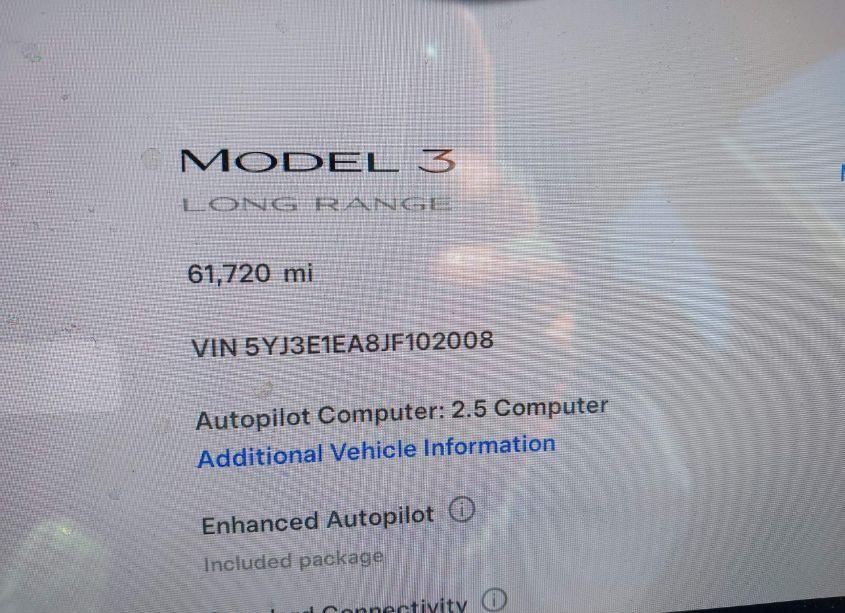 Photo 14 of 2018 Tesla Model 3 LONG RANGE/MID RANGE (VIN 5YJ3E1EA8JF102008)