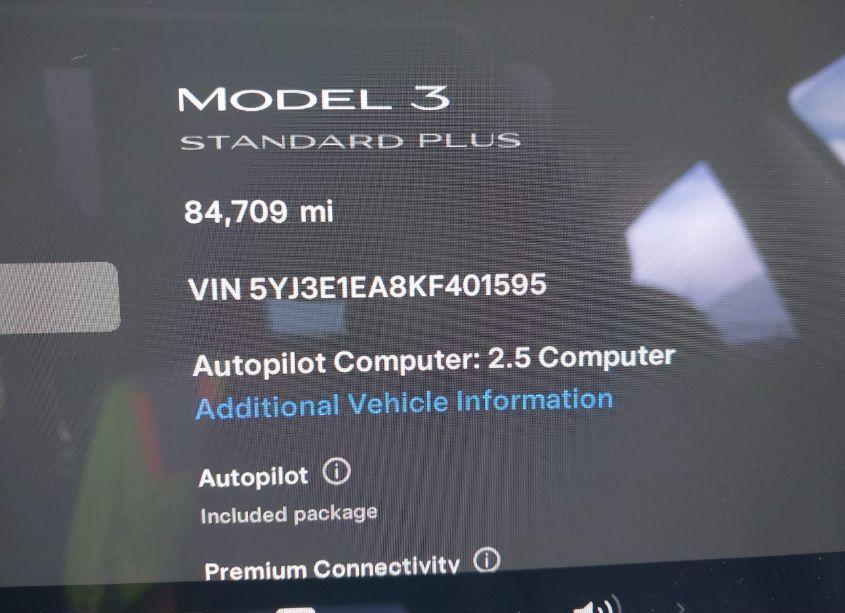 Photo 9 of 2019 Tesla Model 3 LONG RANGE/MID RANGE/STANDARD RANGE/STANDARD RANGE PLUS (VIN 5YJ3E1EA8KF401595)