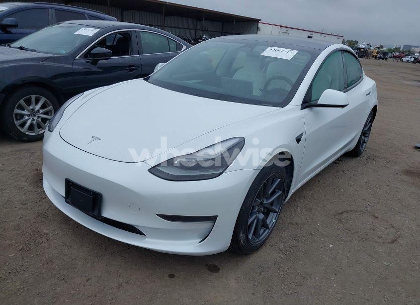 Photo 2 of 2021 Tesla Model 3 STANDARD RANGE PLUS REAR-WHEEL DRIVE (VIN 5YJ3E1EA8MF029419)