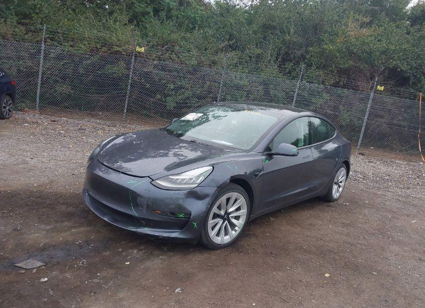 Photo 2 of 2021 Tesla Model 3 STANDARD RANGE PLUS REAR-WHEEL DRIVE (VIN 5YJ3E1EA8MF851038)