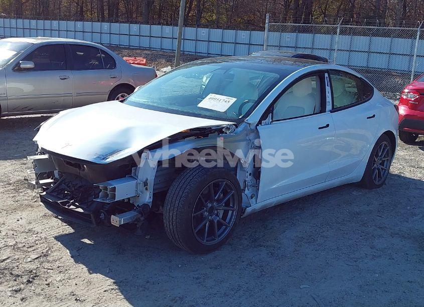 Photo 2 of 2021 Tesla Model 3 STANDARD RANGE PLUS REAR-WHEEL DRIVE (VIN 5YJ3E1EA8MF851900)