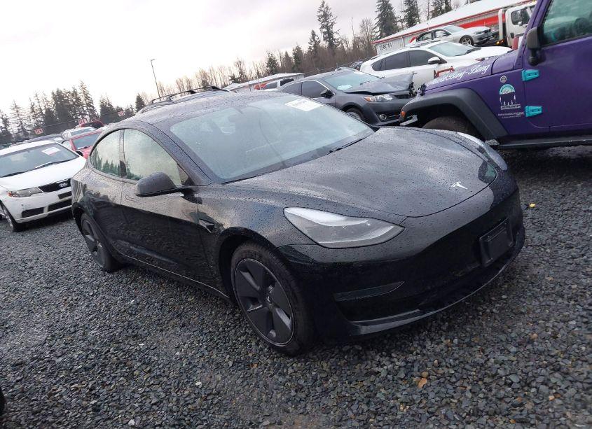 2021 Tesla Model 3 STANDARD RANGE PLUS REAR-WHEEL DRIVE (VIN 5YJ3E1EA8MF875503) main photo