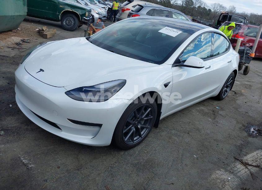 Photo 2 of 2021 Tesla Model 3 STANDARD RANGE PLUS REAR-WHEEL DRIVE (VIN 5YJ3E1EA8MF977447)