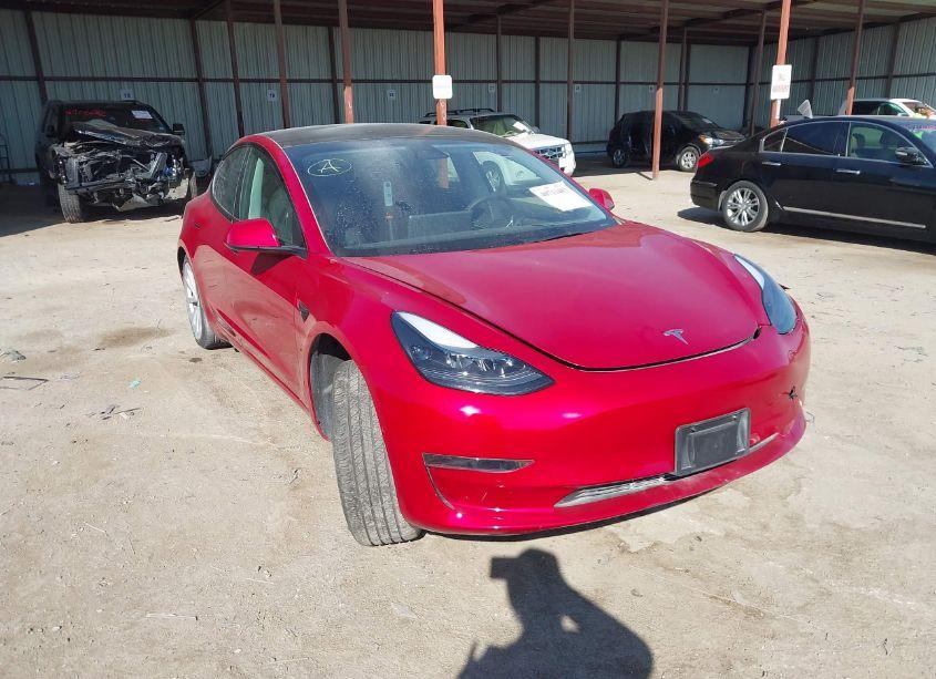 2022 Tesla Model 3 REAR-WHEEL DRIVE (VIN 5YJ3E1EA8NF170671) main photo