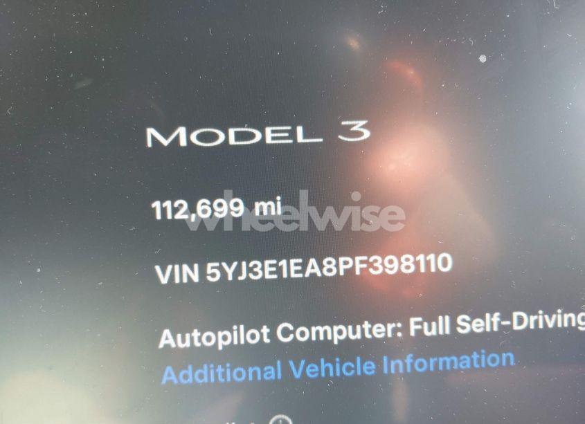 Photo 15 of 2023 Tesla Model 3 REAR-WHEEL DRIVE (VIN 5YJ3E1EA8PF398110)