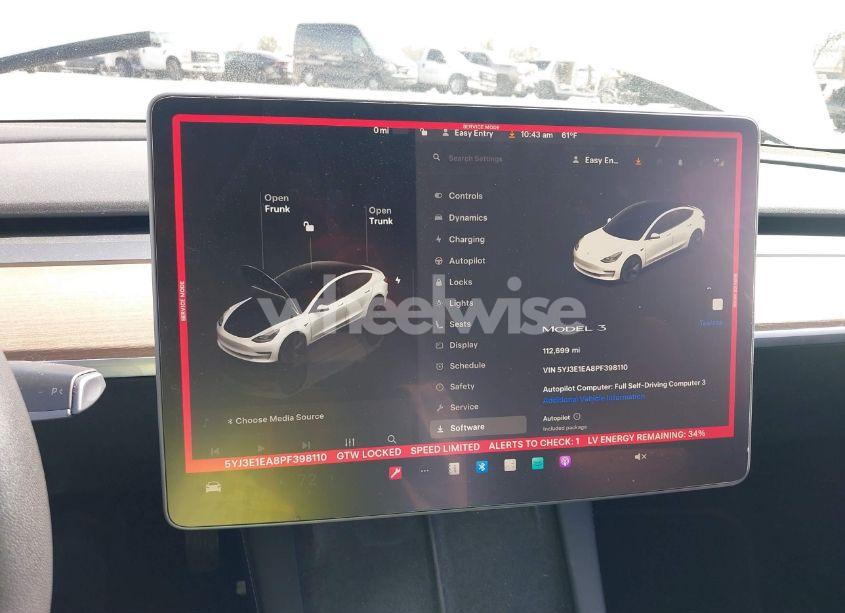 Photo 18 of 2023 Tesla Model 3 REAR-WHEEL DRIVE (VIN 5YJ3E1EA8PF398110)