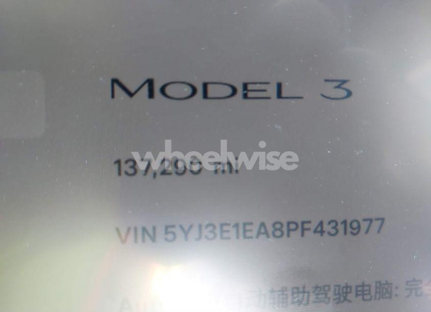 Photo 14 of 2023 Tesla Model 3 REAR-WHEEL DRIVE (VIN 5YJ3E1EA8PF431977)